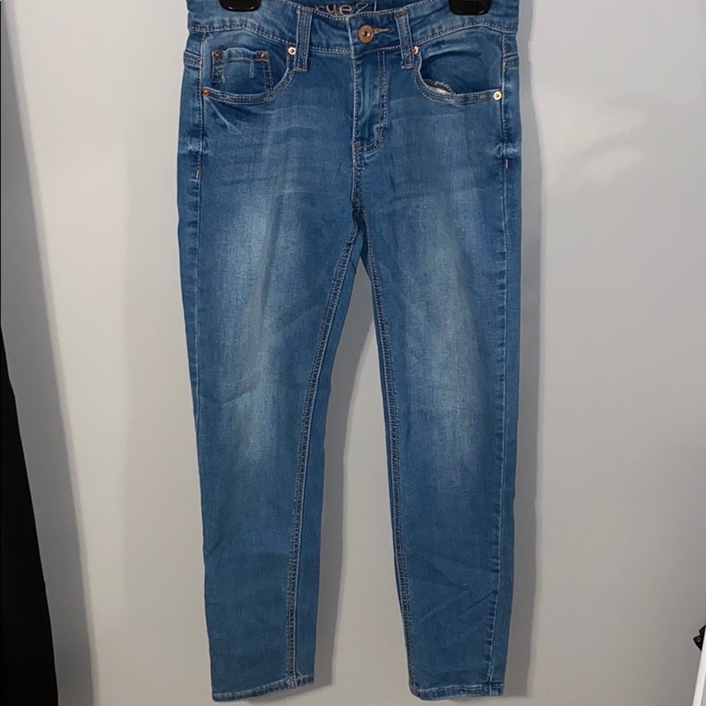 Mid rise skinny jeans